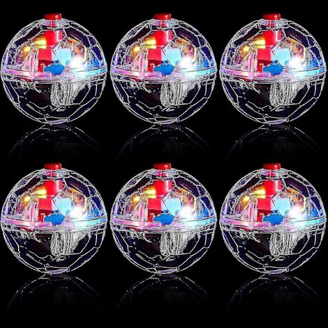 Lot de 3 balles lumineuses interactives pour animaux de compagnie (1/4)