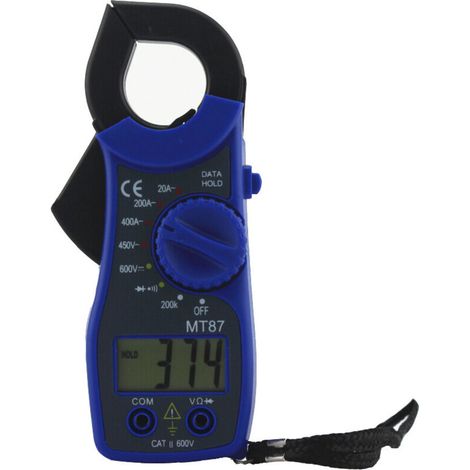 SABIR Pince Volt et Ampèremètre Multimètre numérique pince AC DC Voltmètre Ampèremètre Ohmmètre Volt Testeur LCD Mètre(bleu) MNS (1/3)