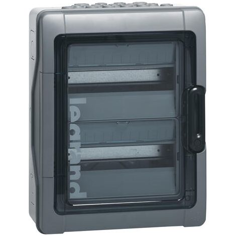 Scatola stagna Plexo³ 2x12 moduli con terminali a perforazione diretta premontati IP65 IK09 - Grigio - LEGRAND