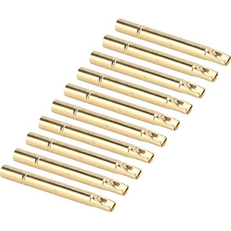 UB189-4S Prüfspitzen-Nadelkappe, 3,55 mm Durchmesser, 34 mm Länge, vergoldete Messing-Prüfspitzenkappe (1/5)