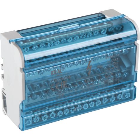Terminale di collegamento 125A - Rail TH35 - 500V AC - Bianco - Kanlux (1/4)