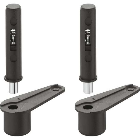 Cyclingcolors – Pivot de porte noir à enfoncer 140° – Pour épaisseur de porte 12-21mm – Pose invisible pour meuble bois placard armoire