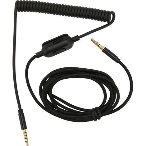 Câble spiralé de 2 m pour casque Astro A10, A30 et A40, avec volume réglable et interrupteur de sourdine (1/5)
