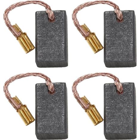 2 Paires de Balais de Charbon Compatible avec Bosch GWS 17-125 CIE Accessoires pour Outils Électriques avec Fonction d'arrêt Automatique 1607000V37 6x10x17mm