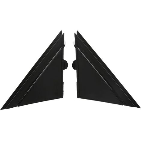 AIPERQ Jeffergarden Door Mirror Flag Cover, Left and Right Wing, Replacement Triangular Plate Trim for FIAT 500 2012-2017, Gloss Black (1/4)