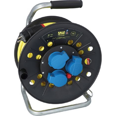 Kalle Kabeltrommel Schuko 2,5 mm² Extreme Signal Gelb IP44 25 Meter
