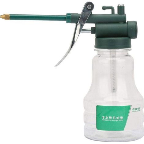 Pompe graisse haute pression – transparente – long bec – lubrification – pot huile (1/5)