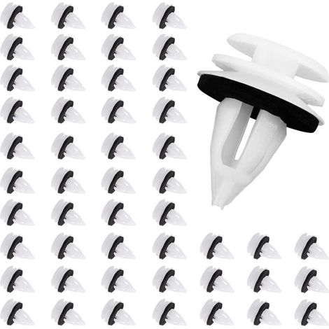 Clips de retenue de véhicule Rivets, clips de voiture, clips de retenue, clip de retenue de voiture, clips de porte de voiture universels, pour panneaux de porte de voitures automatiques (50 piè (1/5)