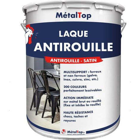 Laque Antirouille - Gris noir - RAL 7021 - 5 L - Métaltop