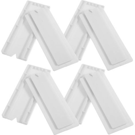 de prises blancs INOOMP lot de 4 en PP fixations murales