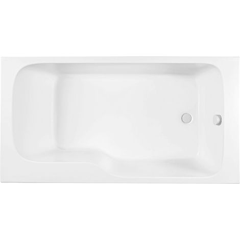 Baignoire bain douche JACOB DELAFON Malice antidérapante, version droite 170x90 cm Blanc mat (1/5)