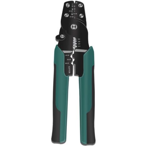 royaluxe-Pince a Sertir Cosse Electrique, Pince Sertir Cosse, Pinces à Sertir, Outil de Sertissage, Pince à Sertir pour Câbles, Pince a Sertir/Coupe Câble/Pince à Dénuder 3 en 1, Pour le Sertissage, C