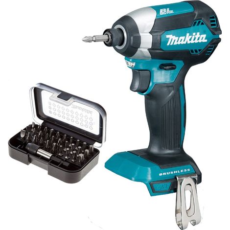 Makita DTD153Z 18V LXT Lithium Ion Brushless Impact Driver + 30pc Drill Bits