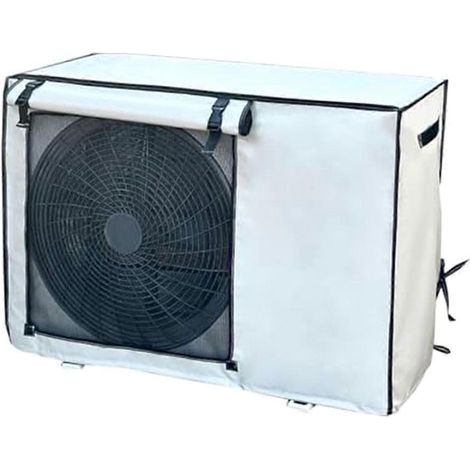 1 housse extérieure pour climatiseur, en tissu Oxford imperméable, protection solaire avec boucle de fixation, anti-neige et anti-poussière, dimensions extérieures : 80 x 55 x 30 cm (1/5)