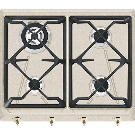 Smeg SRV864AVOGH2 plaque Avoine Intégré Gaz 4 zone(s)