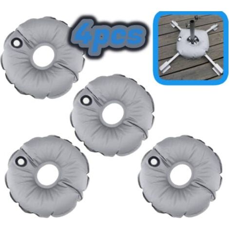 Sac de Poids de Base de Drapeau - Sac pour Poids de Base Drapeau pour Support de Parapluie extérieur pour marché avec Base de Parasol pour Plage/4 pièces (1/4)