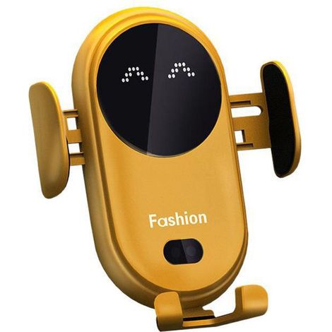 Support de téléphone sans fil pour voiture Benboar Cute Kharly avec chargeur 10W, capteur intelligent et fixation automatique pour grille d'aération, compatible avec iPhone, Samsung et autres smartpho (1/4)