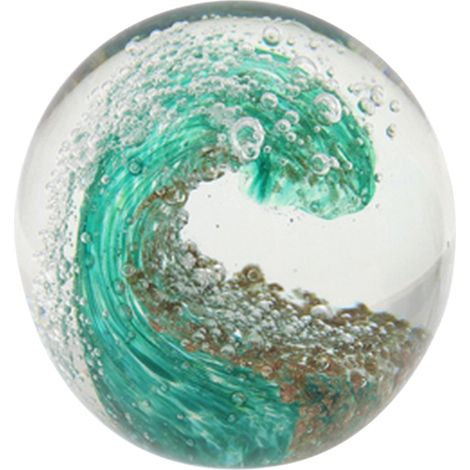 Signes Grimalt Pisapapel Regalo  Pisapapel Ola Pisapapeles Verde 8x8x8cm 35900