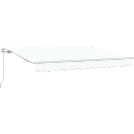 Maison Exclusive - Auvent Rétractable Blanc 350 x 200 cm tissu
