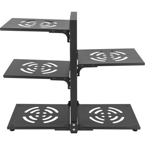 Étagère de rangement pour casseroles et poêles - Organiseur placard, casseroles, poêles, sous évier placard cuisine Niveaux réglables Nombre d'étages : (1/5)