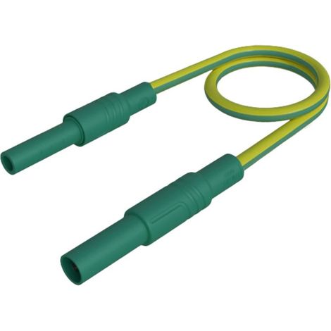 Hirschmann Test & Measurement MAL S GG-B 100/2,5 ge/gn Cordon de mesure de sécurité fiche de sécurité 4 mm prise de séc (1/2)