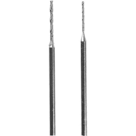 Proxxon – Foret à diamant 0,8/1,2 mm – Lot de 2 unités – Pour perçage précis dans matériaux durs – Coupe nette sans éclat