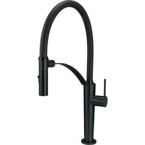 Deante Küchenarmatur modern schwarz 80 cm