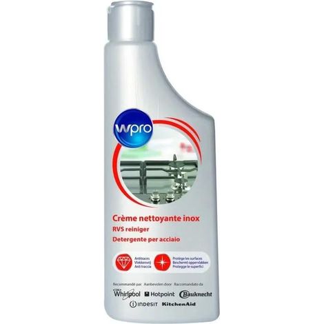 Wpro CREME INOX IXC015 Limpiador de Acero Inoxidable Perfume Limón 250 ml