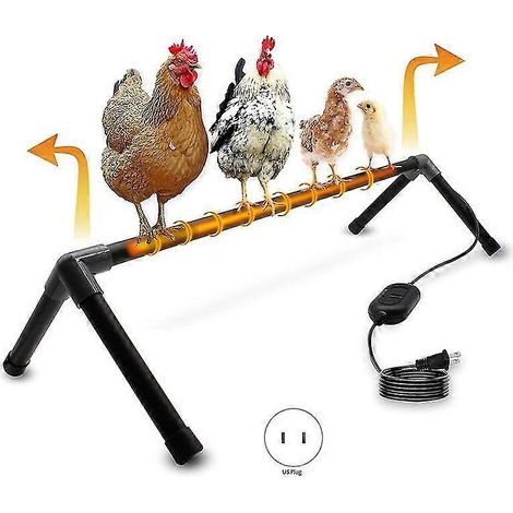 Chicken Heater Perch Heated Chick Perches Coop Heaters Stand Adjustable Constant Temperature Broode (1/5)