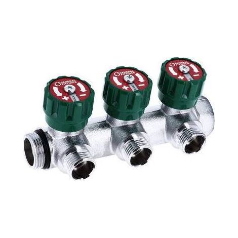 COLLECTEUR 90° PHASÉ AVEC VIS ET DISQUE 1/2 Taille : 3/4" 3 voies 1/2