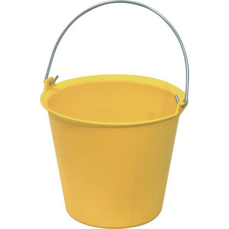 Kunststoffkübel 13 Liter verstärkt - Gelb - Talia Plast