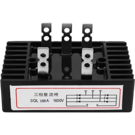Diode de redressement, pont de diodes triphasé Tension de crête de répétition inverse : 100 A pour 1600 V SQL100A Utilisation dans une grande variété d'applications (1/5)