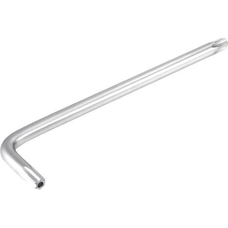 Sourcingmap Long inviolable Torx Clé Bits Clé coudée T40 Plaqué nickel (1/4)