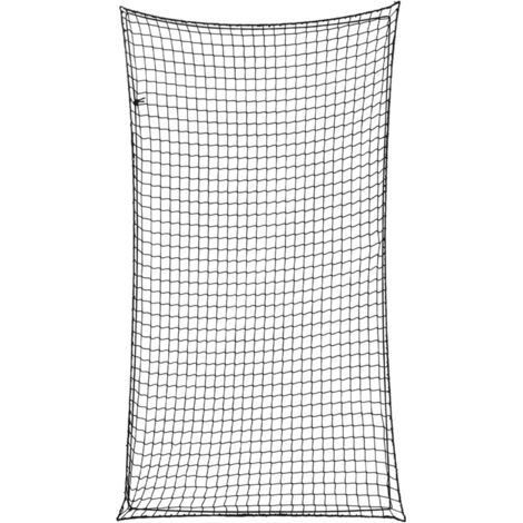 Sangle de fixation pour remorque noire avec élastique, en polypropylène, 4,5 × 2,5 mètres