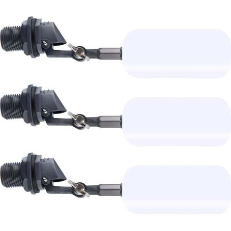 3pcs Reliable Water Ball Float Close 1/2 Inch Fill Humidifier Water Tank Ball Valve Pond Float Replacement Valve (1/4)
