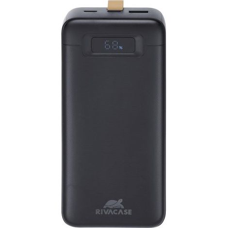 Rivacase Batería portátil VA1083 (30000 mAh), color negro, PD 65 W, con LCD, para portátiles (1/5)