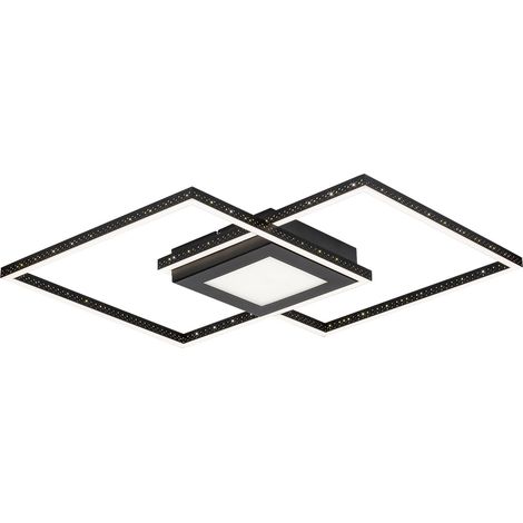 Plafonnier LED 40W noir mat 57cm IP20 Rabalux Casimir (1/4)