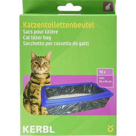 Sacs pour Bac à Litière pour Chat, Format XL (59cm x 46cm), 1 x10 pièce (1/3)