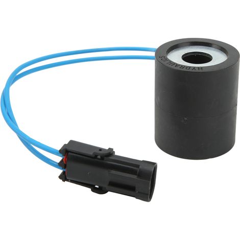Bobine de solénoïde électrique 24 V AT163482 (2 broches) pour pelles rétro John Deere 300D, 310D et 315D (1/5)