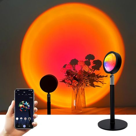 Lampe coucher de soleil Bluetooth Mesh, contrôle par application et synchronisation musicale (1/5)