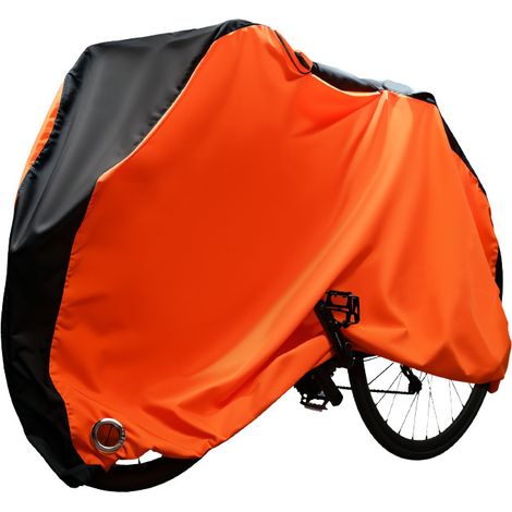 Housse de vélo de qualité supérieure 210T - Imperméable - Protection contre la pluie - Avec œillets de serrure - Protection solaire - Résistance à la déchirure - Avec sac - 200 x 110 x 70 cm