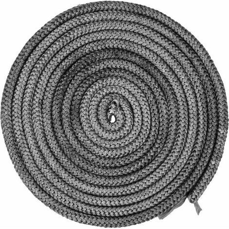 Junta para puertas y ventanas, junta de 4 m, cordón de sellado de Ø 10 mm para estufa, junta de fibra de vidrio para puerta de horno, junta para estufa con inserto de chimenea, resistente hasta 550 °C (1/5)