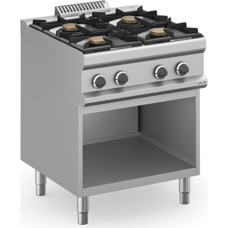 Fourneau à gaz - 4 feux - 4x5,5 kW - Avec meuble - Arilex