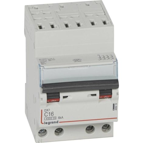 Disjoncteur Modulaire DX3 4P Courbe C 16A 45kA Auto Legrand LEG406919