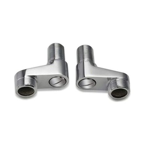 Lot de 2 adaptateurs de robinet de baignoire, bras pivotant, réglable, 1,9 cm, 1,27 cm, robinet de douche à griffe, accessoires mélangeurs de salle de bain, laiton massif- (1/5)