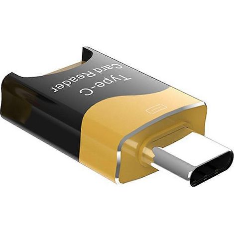Mini-USB-C-Kartenleser, mobiler OTG-Kartenleser, versteckter Kartensteckplatz, Plug-and-Play-TF-Kartenleser für USB-Sticks (1/5)