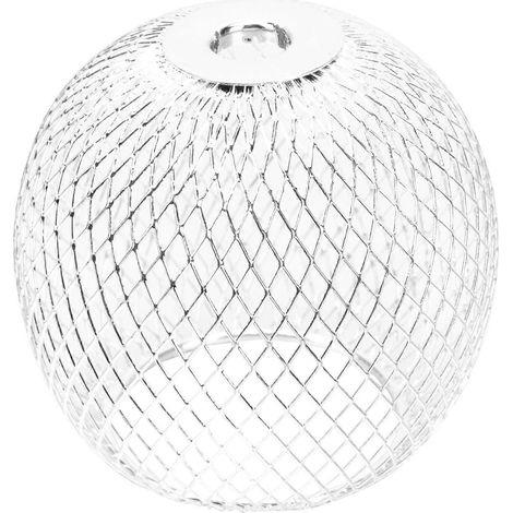 Abat-jour vintage en fer forgé et bambou, style industriel.-9x7cm-Silver