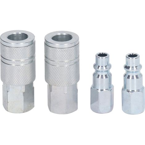 Kit de raccords rapides pour tuyau d'air comprimé 3/8 po NPT, accessoires et connecteurs pour compresseur d'air (1/5)