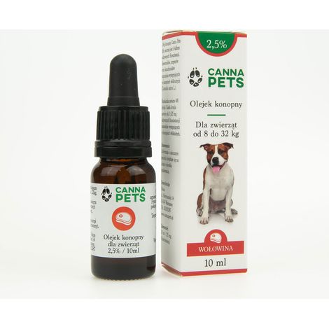 Olio di canapa 2,5% per uso animale (carne bovina) 10 ml