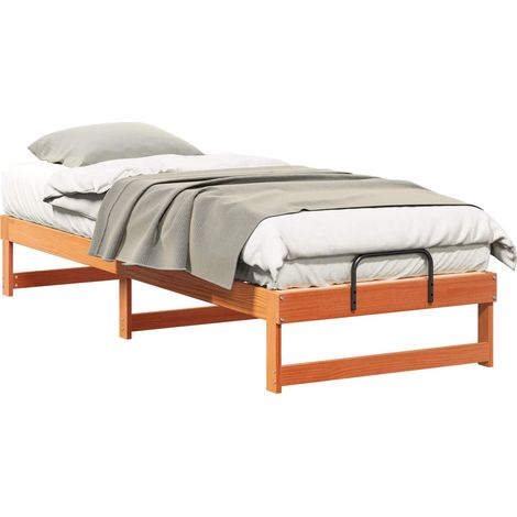 Maison Exclusive - Estructura de cama Marrón 90 x 210 cm Madera d (1/5)